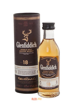 Glenfiddich 18 years виски Гленфиддик 18 лет 0.05 л Glenfiddich 18 years виски Гленфиддик 18 лет 0.05 л