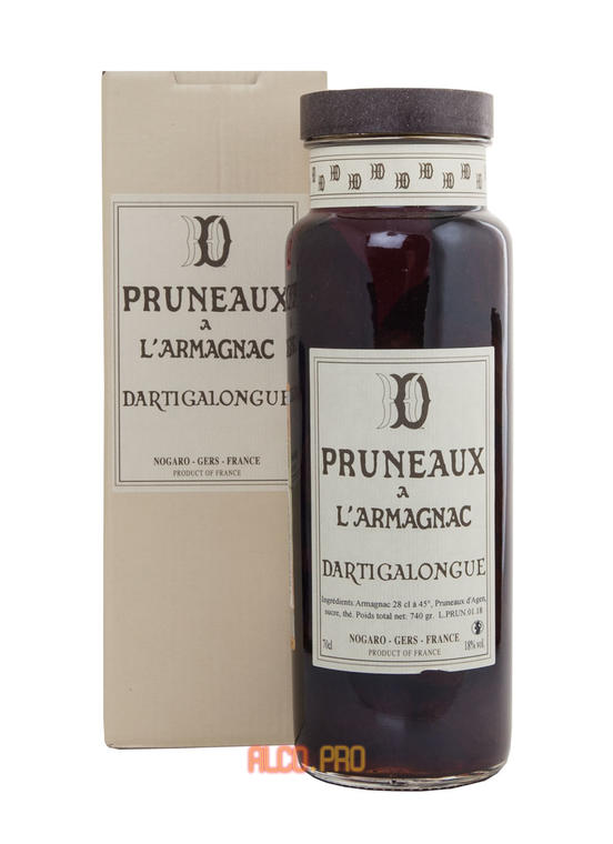 Спиртной напиток с плодами сливы Pruneaux a L Armagnac Dartigalongue Спиртной напиток с плодами сливы Pruneaux a L Armagnac Dartigalongue