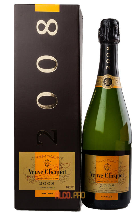Veuve Clicquot Vintage 2004 with gift box шампанское Вдова Клико Винтаж 2004 в п/у