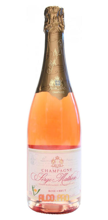 Serge Mathieu Brut Rose Шампанское Серж Матьё Брют Розе