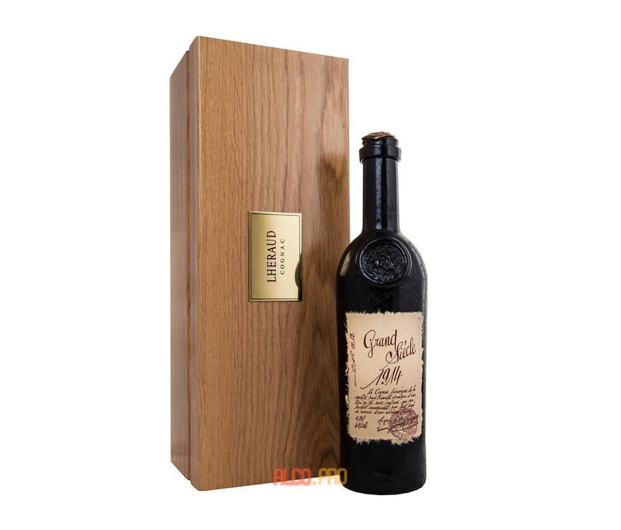 Lheraud Grande Champagne 1914 0,7l Коньяк Леро Гранд Шампань 1914г 0,7л
