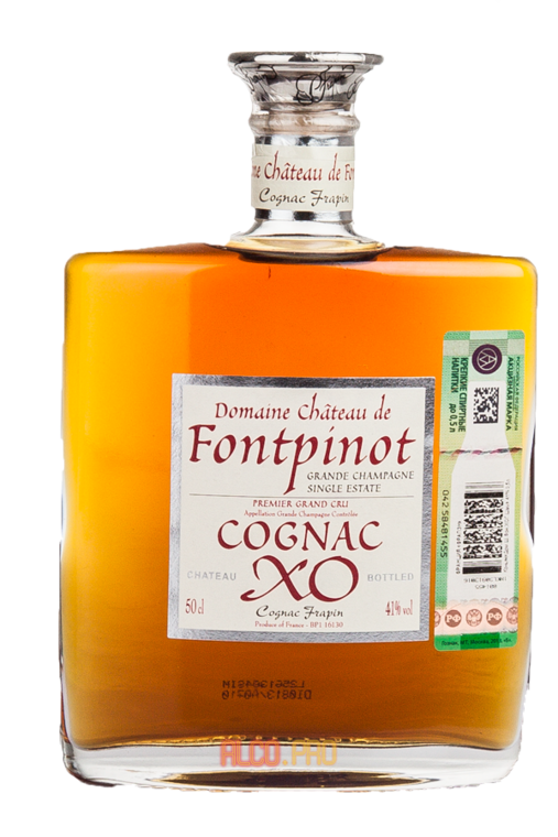 Frapin Chateau de Fontpinot XO Grande Champagne 0.5l коньяк Фрапэн Шато де Фонпино ХО Гранд Шампань 0.5л