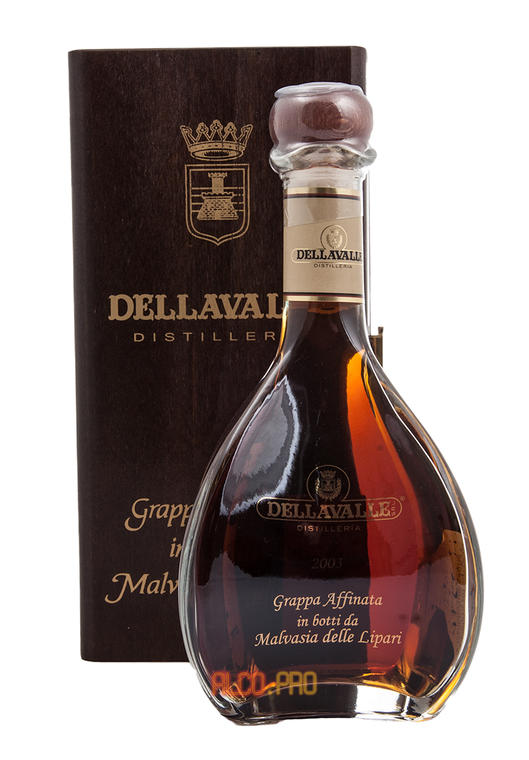Dellavalle Grappa Affinata in Botti da Malvasia delle Lipari 2003 Граппа Делавалле Аффината ин ботти да Мальвазия делле Липари 2003