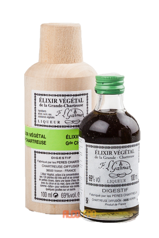 Эликсир Вежеталь де ла Гранд Шартрез Ликер Elixir Vegetal de la Grande Chartreuse