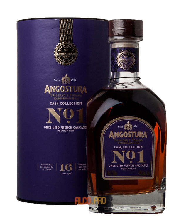 Angostura Cask Collection 16 years Ром Ангостура Каск Коллекшн 16 лет в тубе