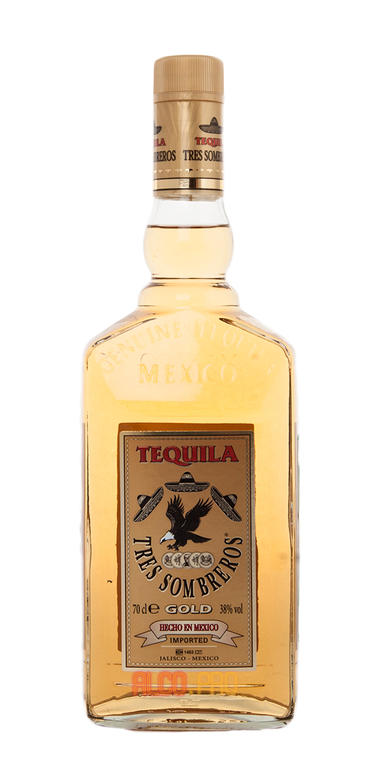 Tres Sombreros Gold текила Трес Сомбрерос Голд Tres Sombreros Gold текила Трес Сомбрерос Голд
