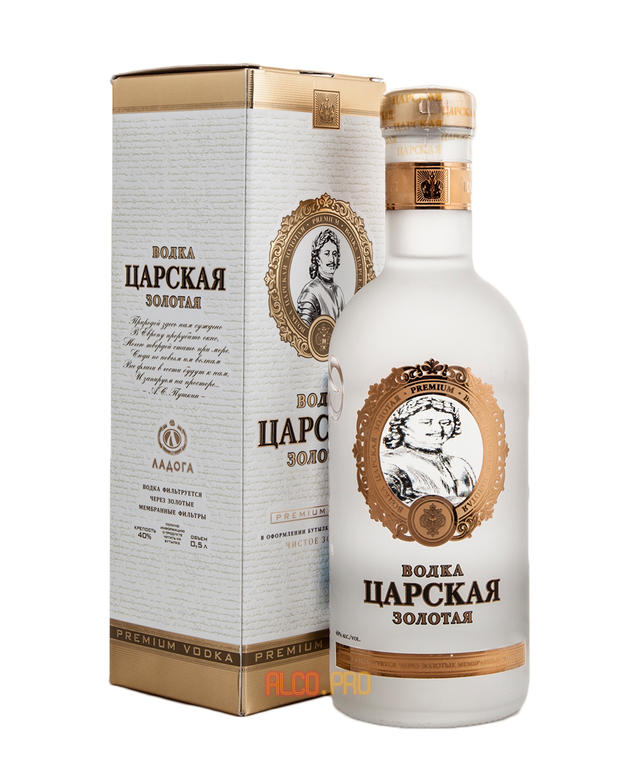 Водка Царская Золотая Ладога 0.7l в п/у Водка Царская Золотая Ладога 0.7l в п/у