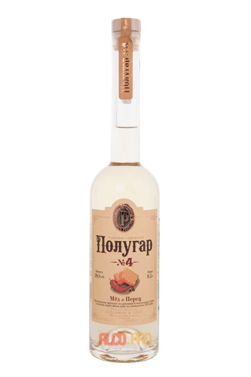 Водка Полугар № 4 Мед и Перец 0.5l Водка Полугар № 4 Мед и Перец 0.5l