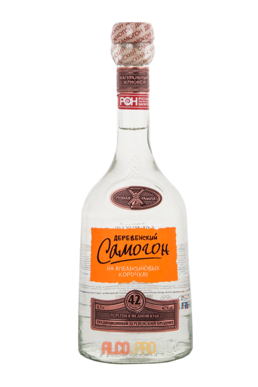 Водка Деревенский Самогон на апельсиновых корочках 0.5л Водка Деревенский Самогон на апельсиновых корочках 0.5л