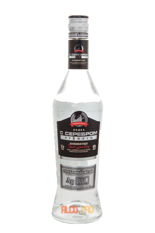 Водка С Серебром Премиум с черной этикеткой 0.7л Водка С Серебром Премиум с черной этикеткой 0.7л
