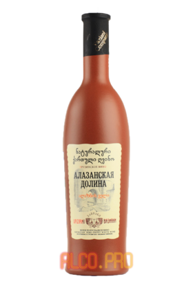 Vaziani Company Alazanskaya Dolina White грузинское вино Вазиани Алазанская Долина в глиняной бутылке