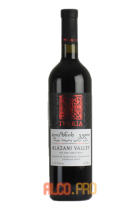 Iveria Alazani Valley Red грузинское вино Иверия Алазанская Долина Красное