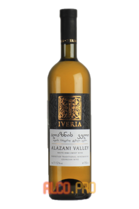 Iveria Alazani Valley White грузинское вино Иверия Алазанская Долина Белое