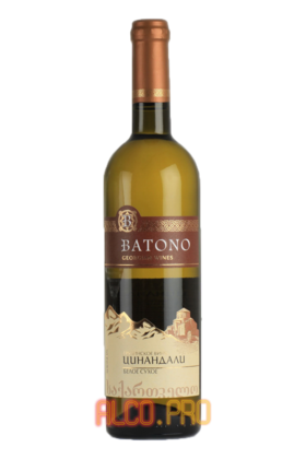 Batono Tsinandali Грузинское вино Батоно Цинандали