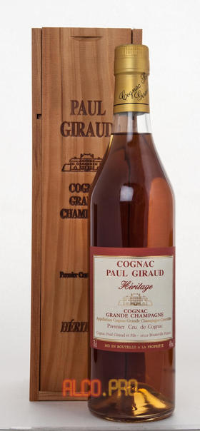 Paul Giraud Heritage Grande Champagne Premier Cru 50 years коньяк Поль Жиро Эритаж Гран Шампань Премье Крю 50 лет