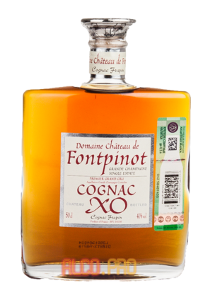 Frapin Chateau de Fontpinot XO Grande Champagne 0.5l коньяк Фрапэн Шато де Фонпино ХО Гранд Шампань 0.5л