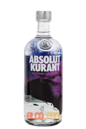 Absolut Kurant водка Абсолют Черная Смородина 0.5l