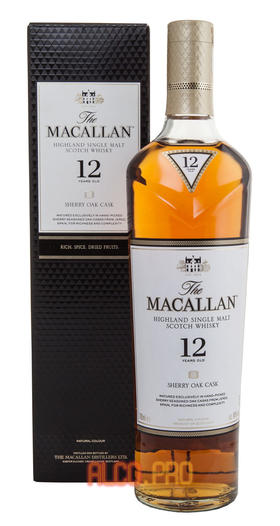 Macallan 12 years Sherry oak виски Макаллан 12 лет Черри оук