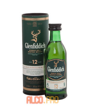 Glenfiddich 12 years виски Гленфиддик 12 лет 0.05л