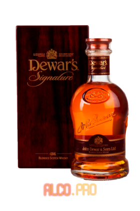 Dewars Signature 21 years old Виски Дюарс Сигначер 21 год 0,75л в д/уп