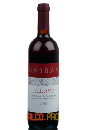 Cannonau Di Sardegna Lillove Gabbas Итальянское вино Каннонау Ди Сарденья Лиллове Габбас 