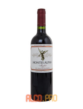 Montes Alpha Merlot 2010 чилийское вино Монтес Альфа Мерло 2010