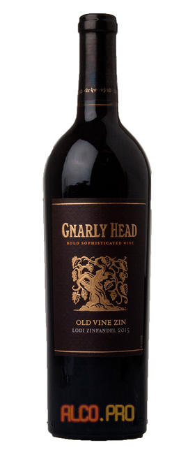 Gnarly Head Zinfandel 2015 Американское вино Ноули Хэд Зинфандель 2015
