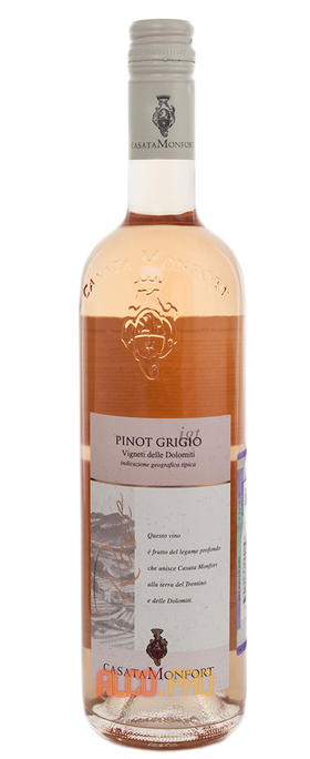 Trentino Vigneti delle Dolomiti IGT Casata Monfort Pinot Grigio Итальянское вино Трентино Виньети делле Доломити Казата Монфорт Пино Гриджио 