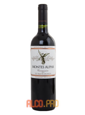 Montes Alpha Carmenere Чилийское вино Монтес Альфа Карменер 