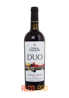 Chateau Tamagne Duo вино Шато Тамань Дуо полусладкое красное