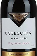 Santa Julia Coleccion Tempranillo-Malbec Аргентинское вино Санта Джулия Колексьон Темпранильо Мальбек