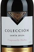 Santa Julia Coleccion Tempranillo-Malbec Аргентинское вино Санта Джулия Колексьон Темпранильо Мальбек