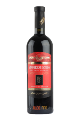 грузинское вино Вазиани Алазанская Долина Красное Vaziani Company Alazani Valley Red