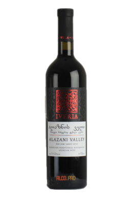 Iveria Alazani Valley Red грузинское вино Иверия Алазанская Долина Красное
