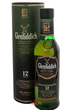 Glenfiddich 12 years old 0.375 l виски Гленфиддик 12 лет 0.375 л