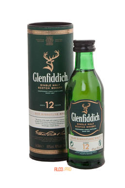 Glenfiddich 12 years виски Гленфиддик 12 лет 0.05л
