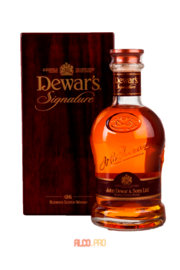 Dewars Signature 21 years old Виски Дюарс Сигначер 21 год 0,75л в д/уп