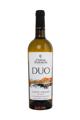 Chateau Tamagne Duo вино Шато Тамань Дуо полусладкое белое Duo российское вино Шато Тамань Дуо полусладкое белое